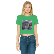 Load image into Gallery viewer, Wrekked - Rick and Morty Inspired Collection Classic Women's Cropped Raw Edge T-Shirt