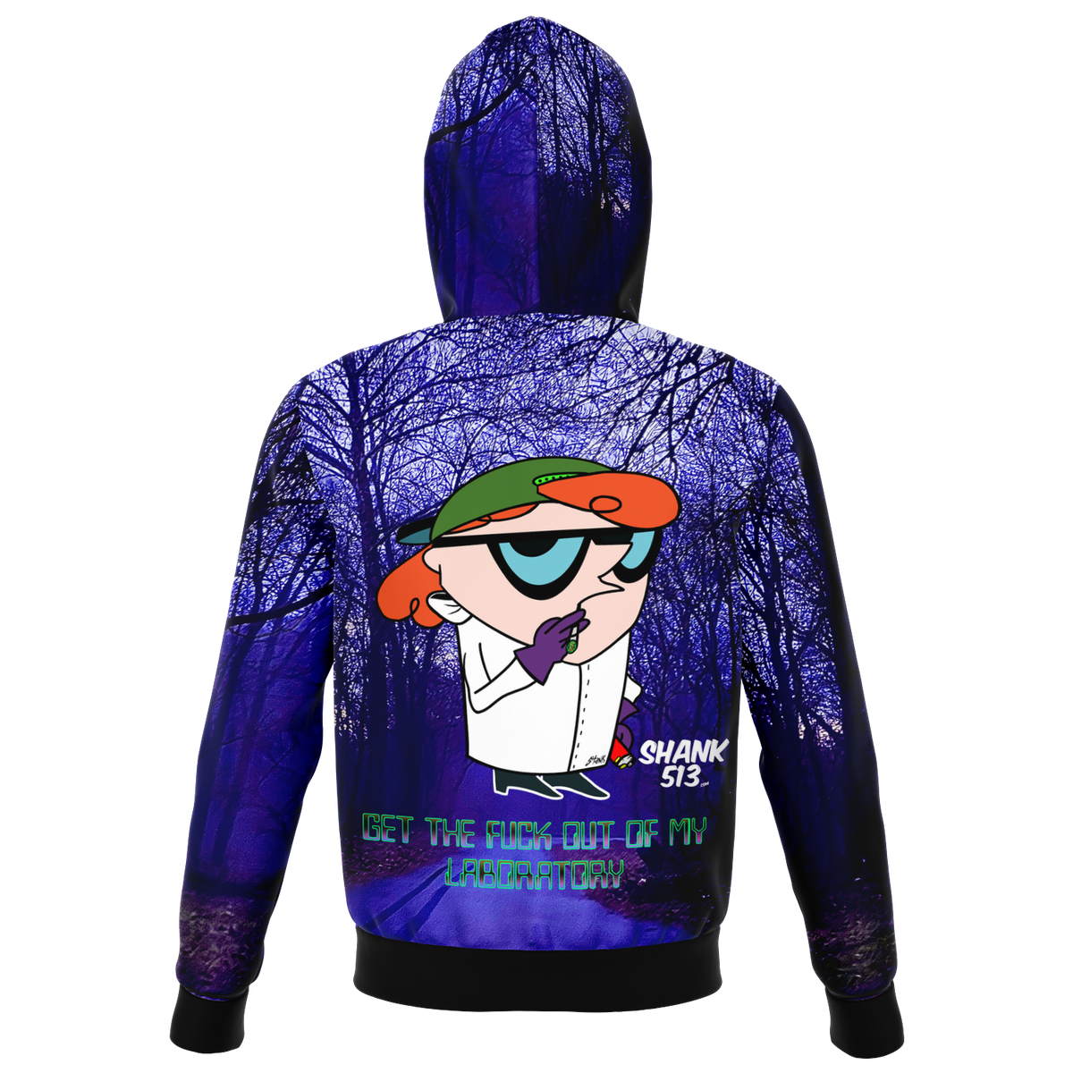 Luh-Boratory | AOP Zip-UP Hoodie – Art by Brandon Shank