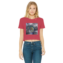 Load image into Gallery viewer, Wrekked - Rick and Morty Inspired Collection Classic Women's Cropped Raw Edge T-Shirt