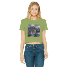 Load image into Gallery viewer, Wrekked - Rick and Morty Inspired Collection Classic Women's Cropped Raw Edge T-Shirt