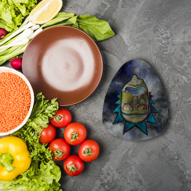 Wrekked - Rick and Morty Inspired Collection Sublimation Glass Cutting Board