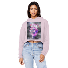 Load image into Gallery viewer, Trippy Dawg Unisex Cropped Raw Edge Boyfriend Hoodie