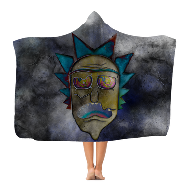 Wrekked - Rick and Morty Inspired Collection Premium Adult Hooded Blanket