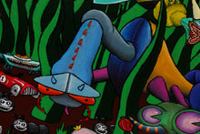 Load image into Gallery viewer, The Representation of an Exaggerated Childhood Recollection of Discovering Different Insects For The First Time | Hand Painted Canvas | 18"x24"