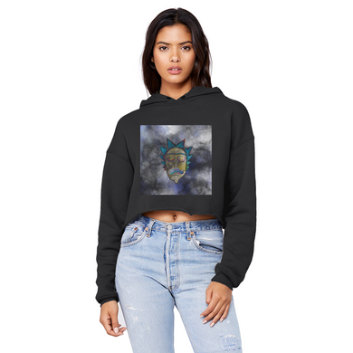 Wrekked - Rick and Morty Inspired Collection Unisex Cropped Raw Edge Boyfriend Hoodie
