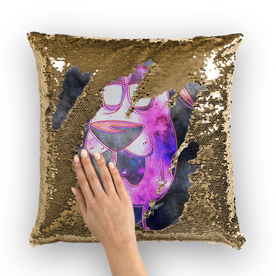 Trippy Dawg Sequin Cushion Cover