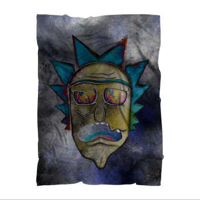 Wrekked - Rick and Morty Inspired Collection Sublimation Throw Blanket