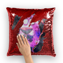 Load image into Gallery viewer, Trippy Dawg Sequin Cushion Cover