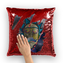 Load image into Gallery viewer, Wrekked - Rick and Morty Inspired Collection Sequin Cushion Cover