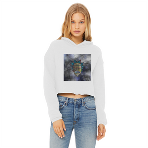 Wrekked - Rick and Morty Inspired Collection Ladies Cropped Raw Edge Hoodie