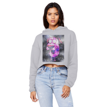 Load image into Gallery viewer, Trippy Dawg Unisex Cropped Raw Edge Boyfriend Hoodie