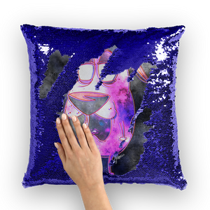 Trippy Dawg Sequin Cushion Cover