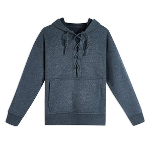 FarOut - Long Sleeve Lace-up Cotton Hoodie