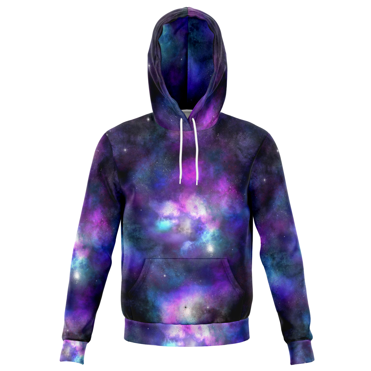 Space Apparel Purple Nebula AOP Hoodie