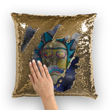 Load image into Gallery viewer, Wrekked - Rick and Morty Inspired Collection Sequin Cushion Cover