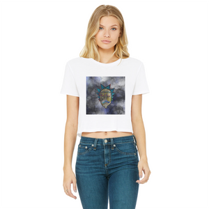 Wrekked - Rick and Morty Inspired Collection Classic Women's Cropped Raw Edge T-Shirt