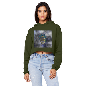 Wrekked - Rick and Morty Inspired Collection Unisex Cropped Raw Edge Boyfriend Hoodie