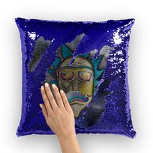 Load image into Gallery viewer, Wrekked - Rick and Morty Inspired Collection Sequin Cushion Cover