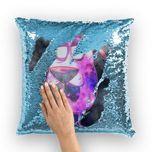 Load image into Gallery viewer, Trippy Dawg Sequin Cushion Cover