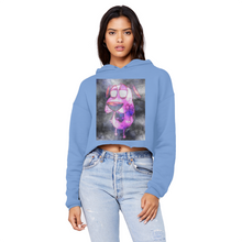 Load image into Gallery viewer, Trippy Dawg Unisex Cropped Raw Edge Boyfriend Hoodie