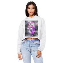 Load image into Gallery viewer, Trippy Dawg Unisex Cropped Raw Edge Boyfriend Hoodie