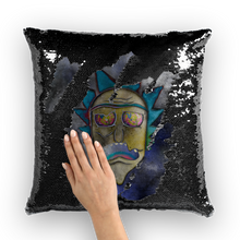 Load image into Gallery viewer, Wrekked - Rick and Morty Inspired Collection Sequin Cushion Cover