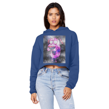 Load image into Gallery viewer, Trippy Dawg Unisex Cropped Raw Edge Boyfriend Hoodie