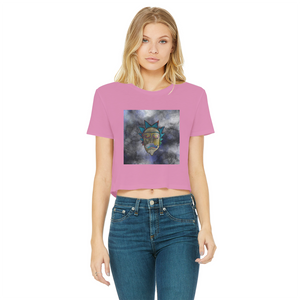 Wrekked - Rick and Morty Inspired Collection Classic Women's Cropped Raw Edge T-Shirt