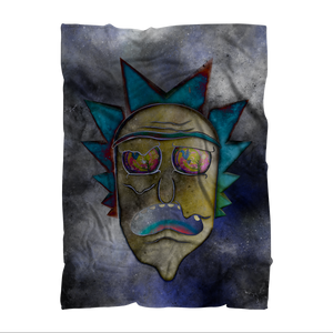 Wrekked - Rick and Morty Inspired Collection Sublimation Throw Blanket