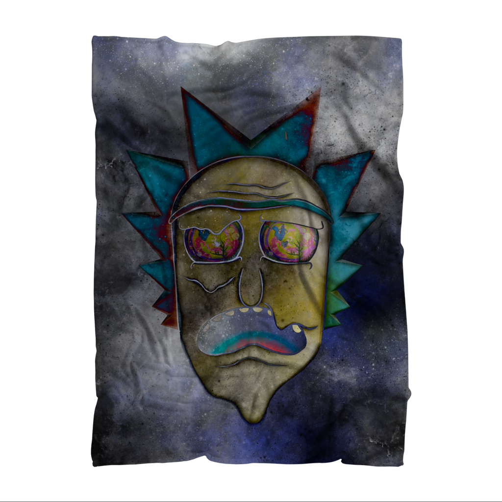 Wrekked - Rick and Morty Inspired Collection Sublimation Throw Blanket