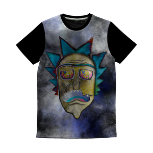 Wrekked - Rick and Morty Inspired Collection Sublimation Panel T-Shirt